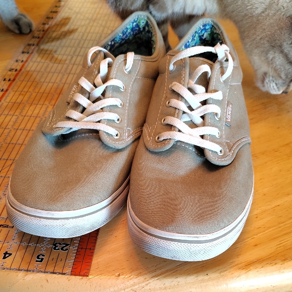 Vans Women's Beige Canvas Sneakers